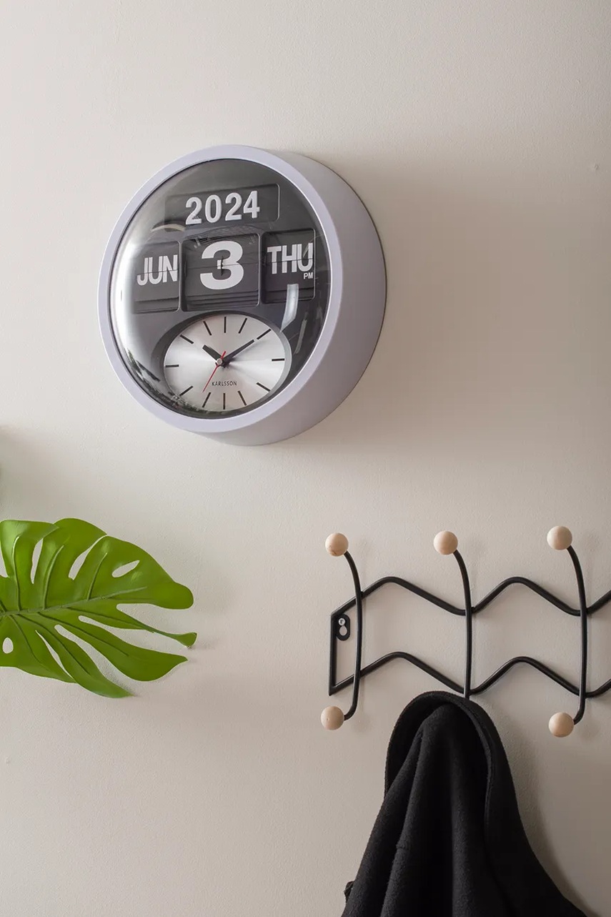 Настенная вешалка Present Time Double Zig Zag цвет чёрный