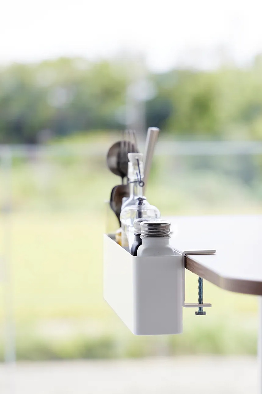 Καλάθι με επιτραπέζιο εξάρτημα στήριξης Yamazaki Tower χρώμα: άσπρο φωτογραφία