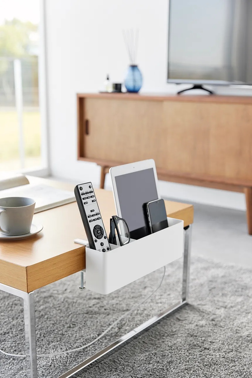 Καλάθι με επιτραπέζιο εξάρτημα στήριξης Yamazaki Tower χρώμα: άσπρο φωτογραφία