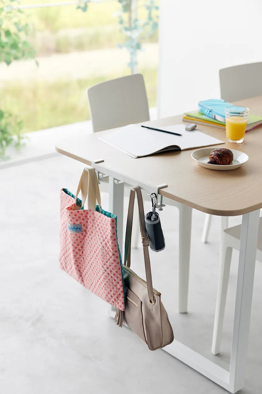 Κρεμάστρα με επιτραπέζιο στήριγμα Yamazaki Tower χρώμα: άσπρο φωτογραφία