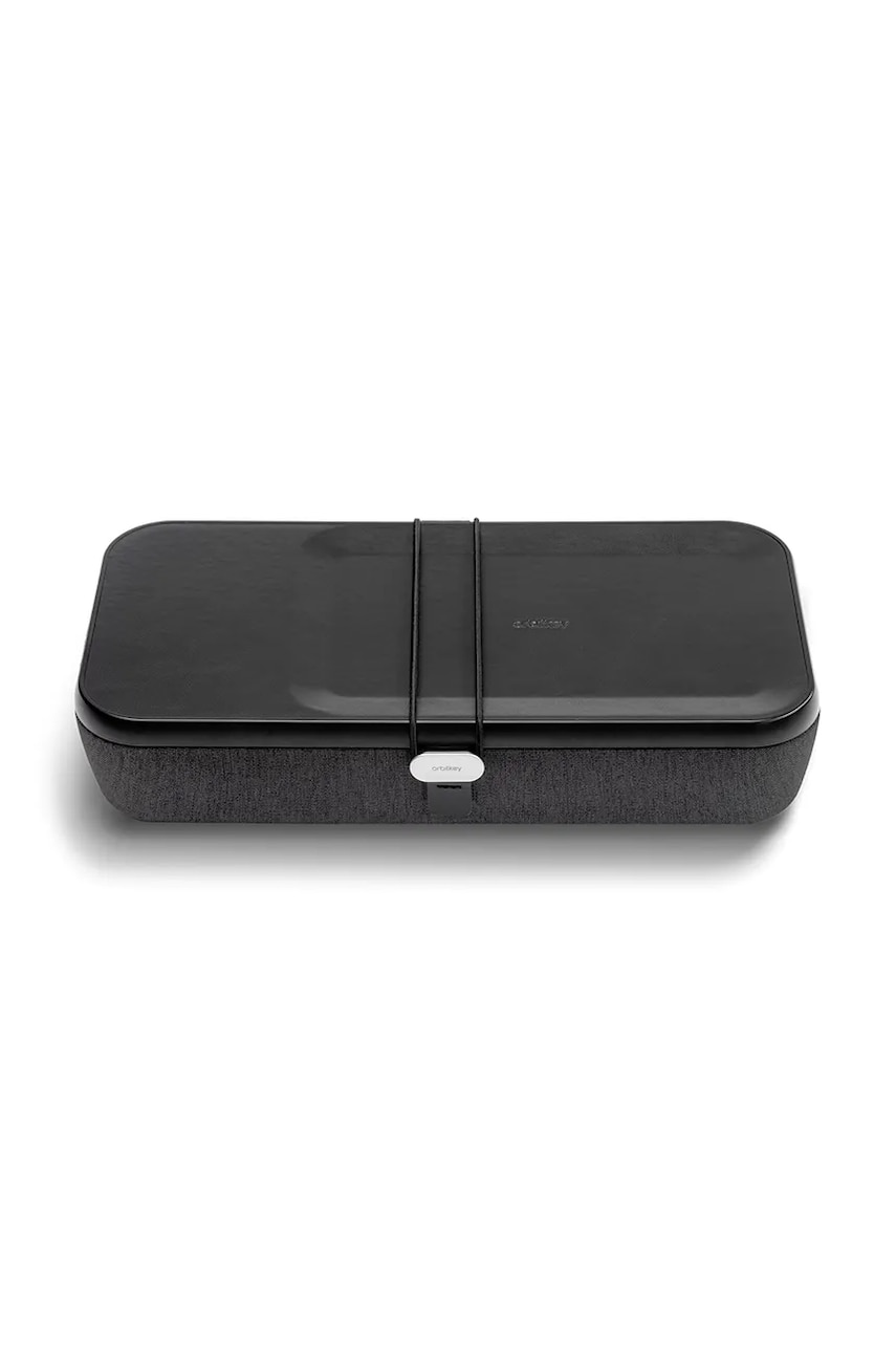Levně Přenosný kancelářský organizér s funkcí bezdrátového nabíjení Orbitkey Nest v2 24 x 12 x 5 cm černá barva