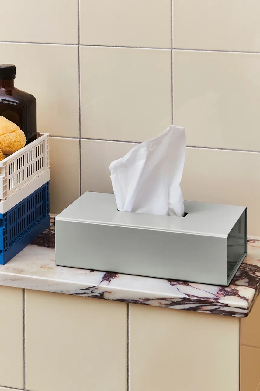 Κουτί για χαρτομάντηλα HAY Colour Storage 24,5 x 13 cm χρώμα: γκρι φωτογραφία