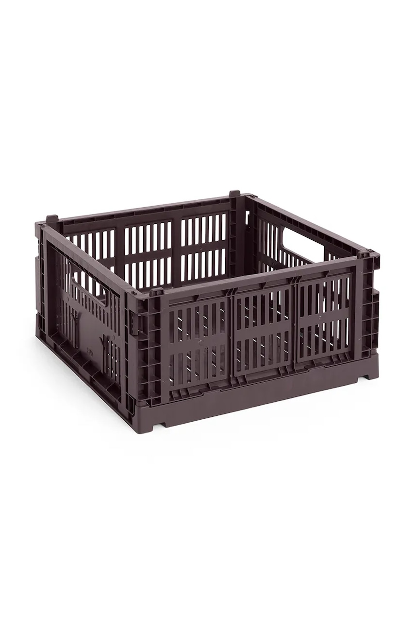 HAY cutie de depozitare Colour Crate M /14 x 26,5 x 34,5 cm culoarea bordo