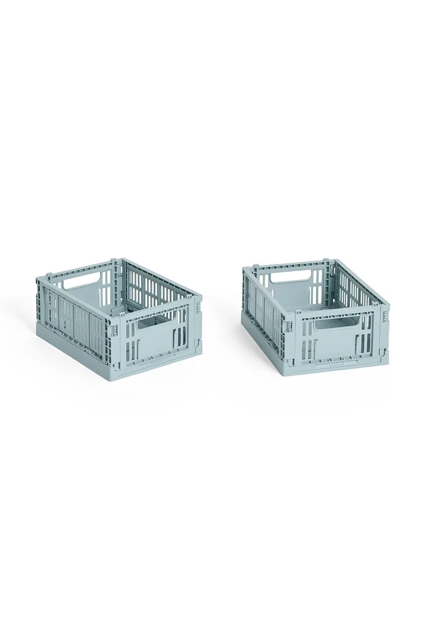 HAY cutie de depozitare Colour Crate Mini 8 x 13 x 17 cm 2-pack culoarea turcoaz