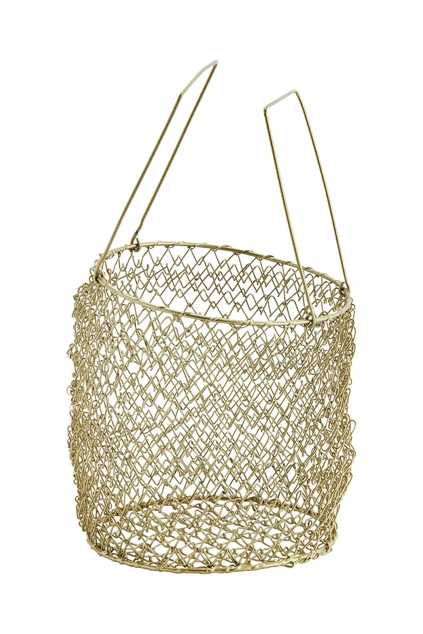 Корзина для хранения Madam Stoltz 15 x 27 cm цвет жёлтый