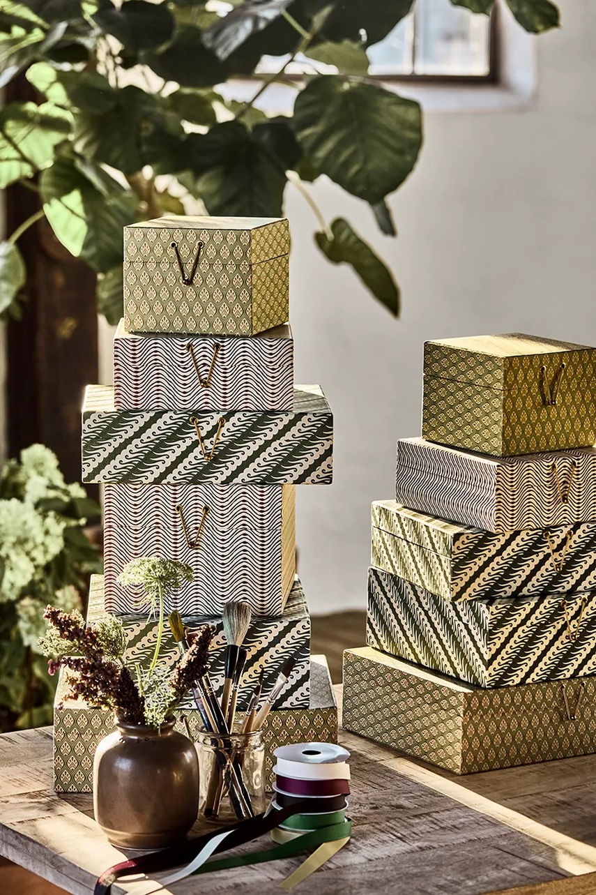 Κουτί αποθήκευσης House Doctor HDKeep 25 x 10 cm 2-pack χρώμα: πολύχρωμο φωτογραφία