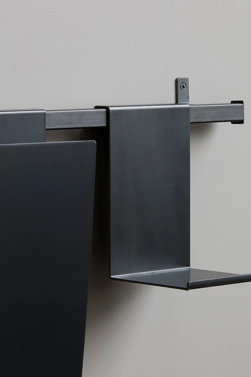 Κρεμάστρα με ράφια House Doctor HDVirar, 35 x 80 cm χρώμα: μαύρο φωτογραφία