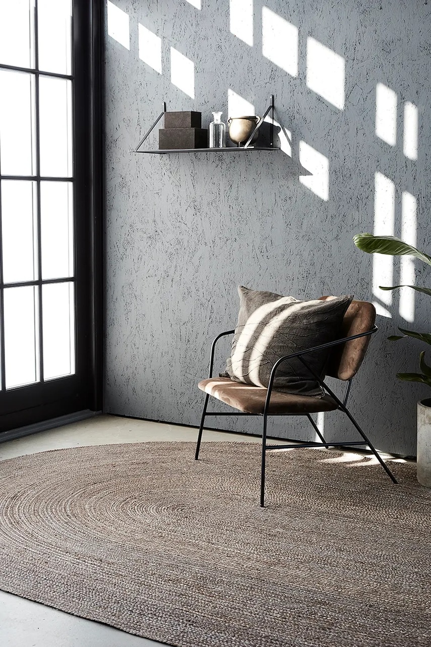 Κρεμαστό ράφι House Doctor HDLemmy 25 x 70 cm χρώμα: μαύρο φωτογραφία