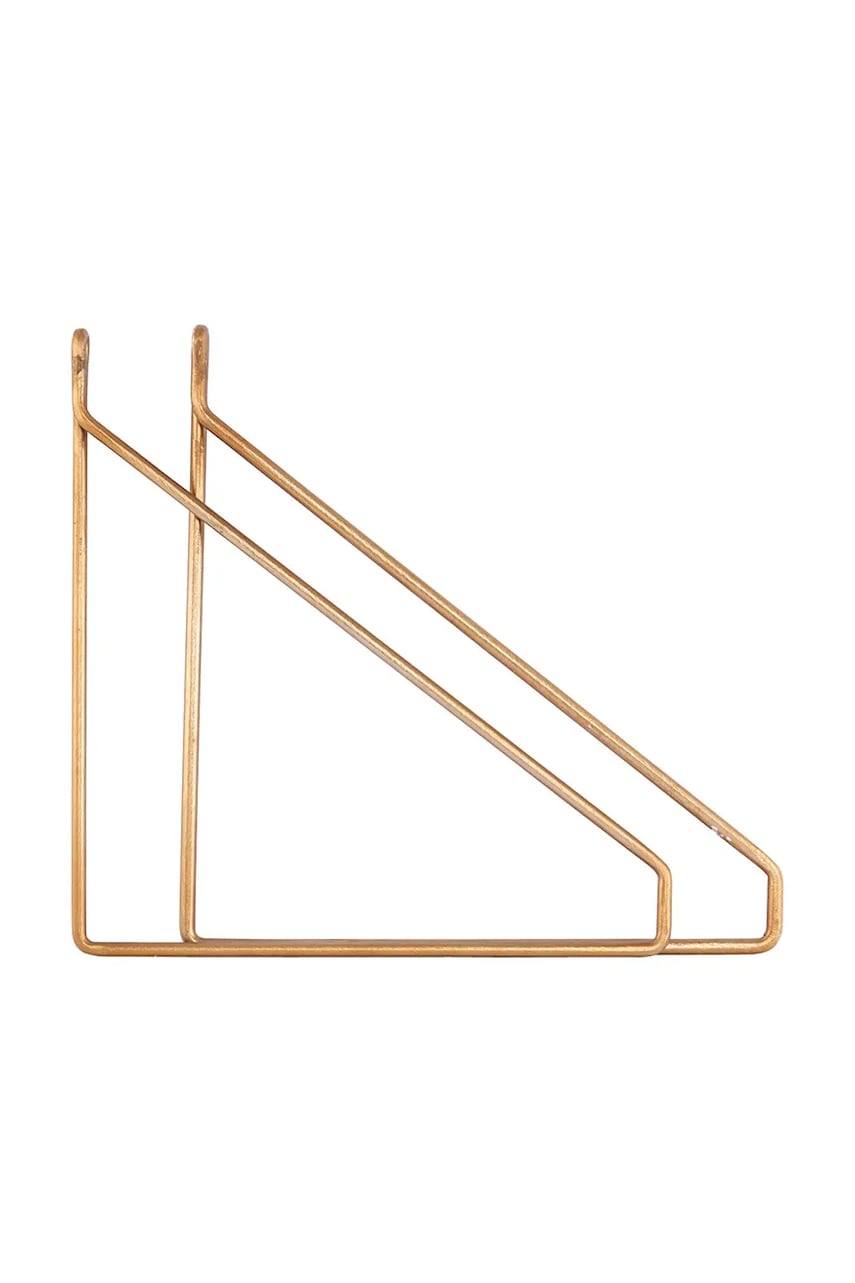 House Doctor suporturi de raft HDApar 25,5 x 25 cm 2-pack culoarea galben