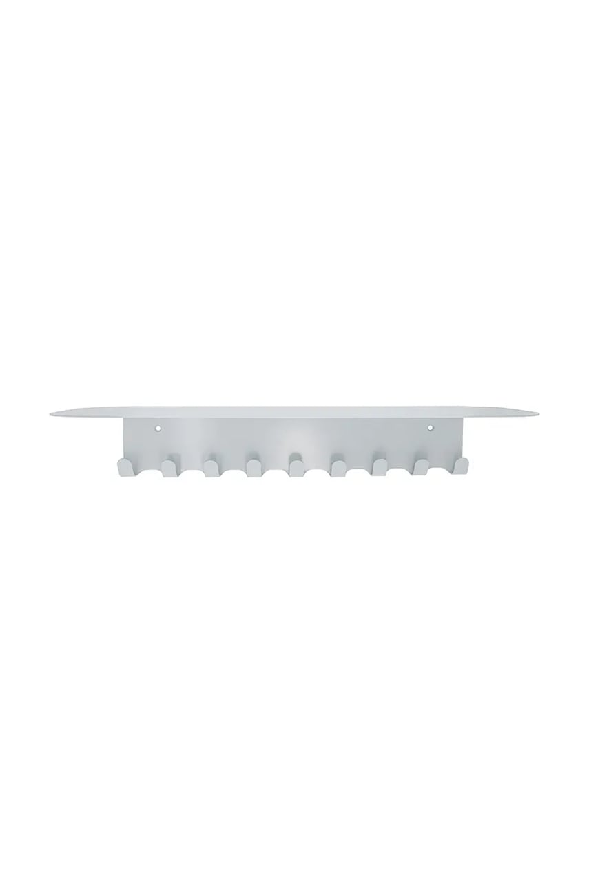 House Doctor cuier de perete cu raft HDBook 18 x 60 cm culoarea gri