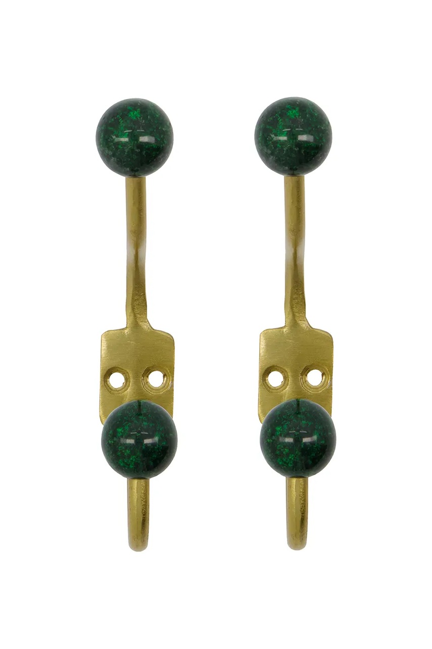 Levně Háček House Doctor HDBall 13 cm 2-pack zelená barva