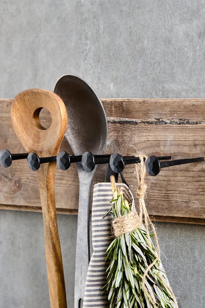 Σετ κρεμάστρες τοίχου House Doctor HDWall 8 cm χρώμα: μαύρο φωτογραφία