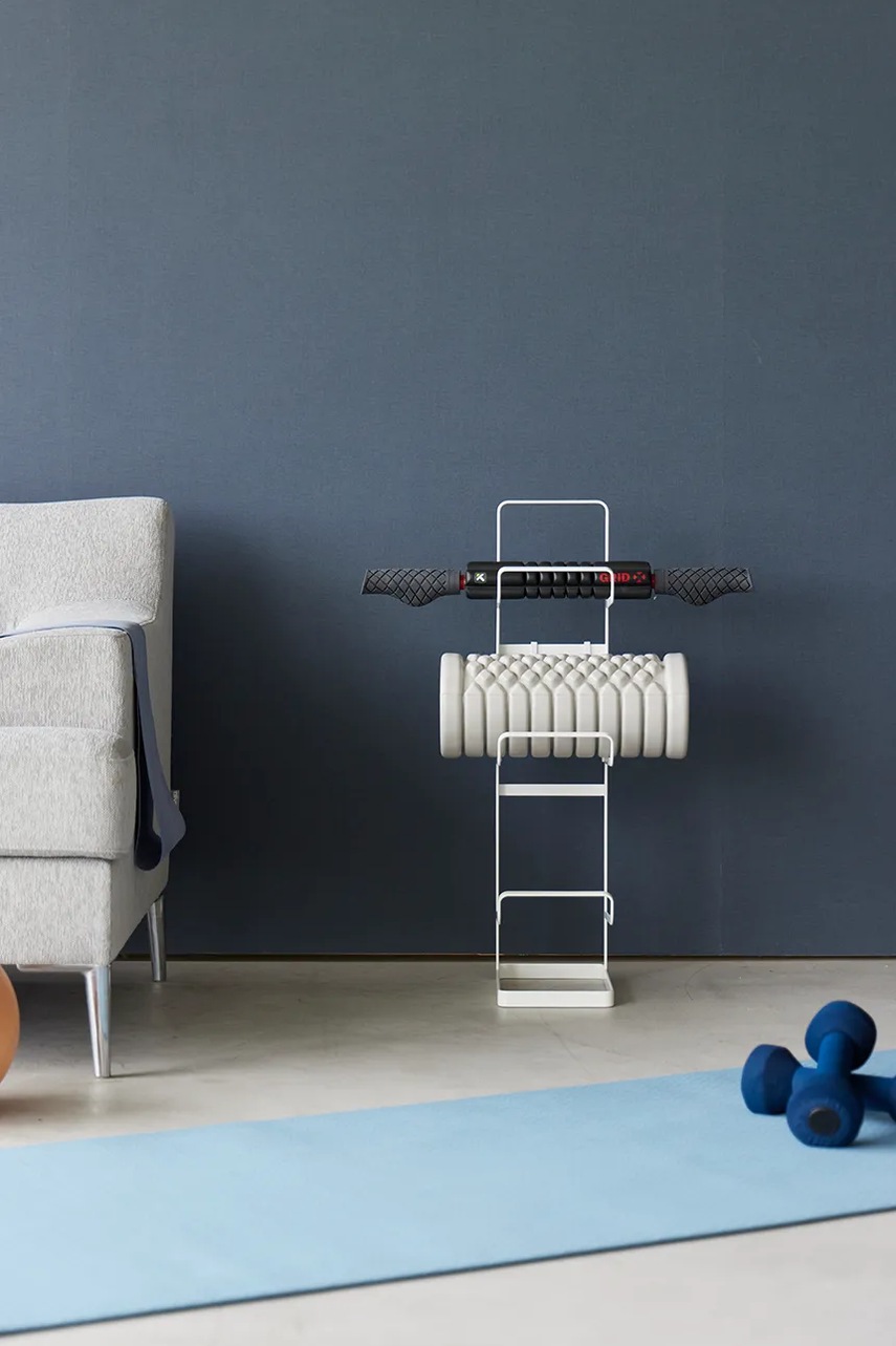 Ράφι εξοπλισμού γυμναστικής Yamazaki Tower 15 x 24 x 65,5 cm χρώμα: άσπρο φωτογραφία