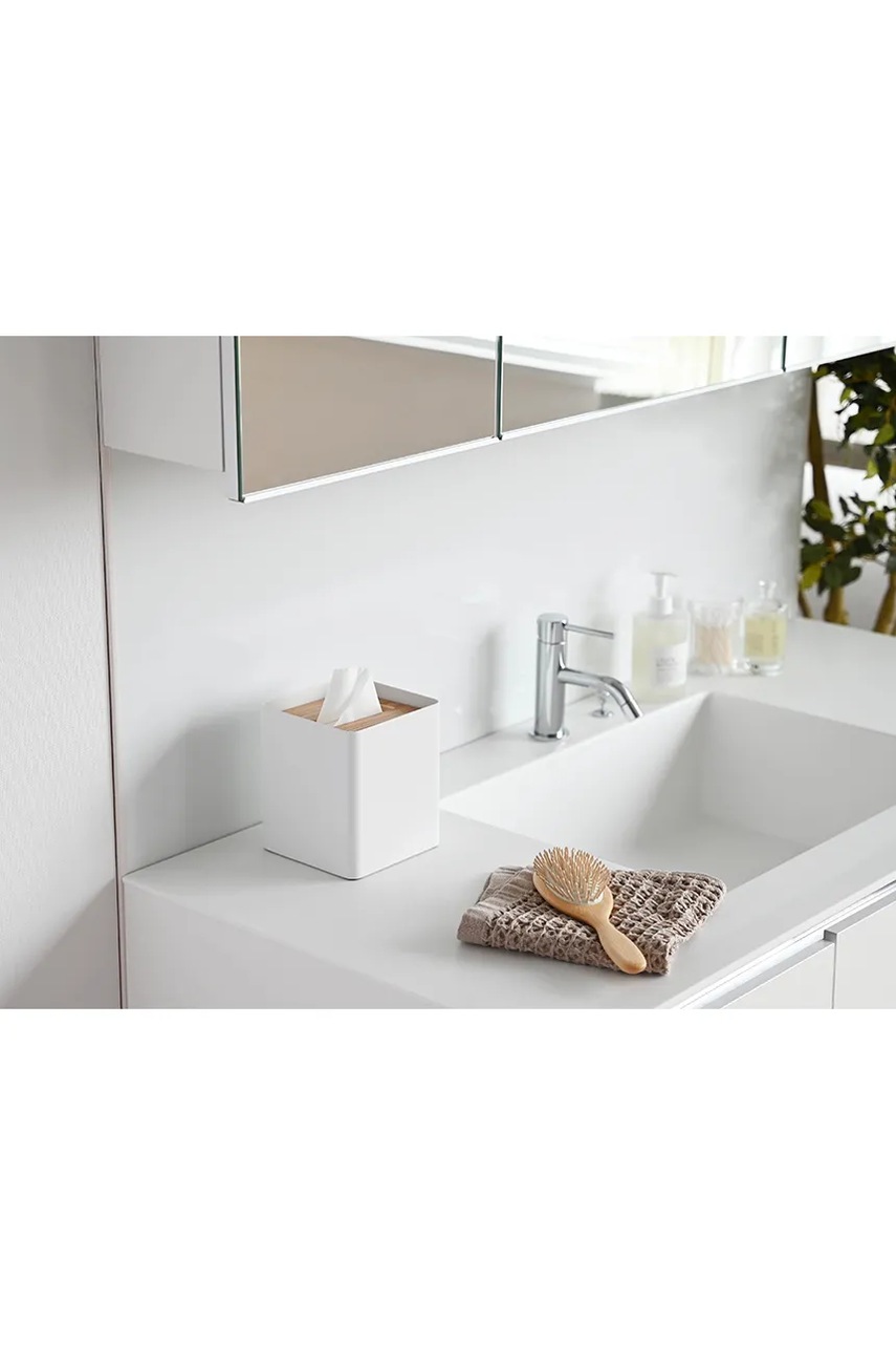 Κουτί για χαρτομάντηλα Yamazaki Rin 13 x 15,5 cm χρώμα: άσπρο φωτογραφία