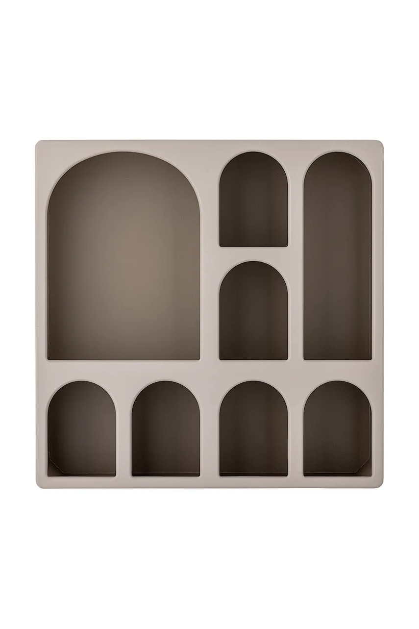 Bloomingville raft de perete Graphia 48 x 48 x 12 cm culoarea maro