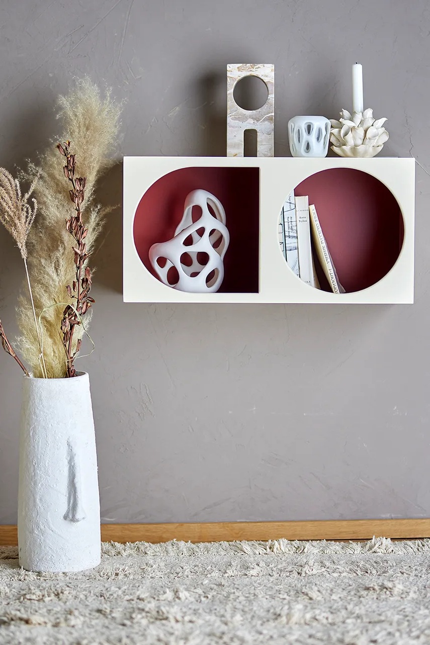 Κρεμαστό ράφι Bloomingville Graphia 30 x 60 x 24 cm χρώμα: άσπρο φωτογραφία