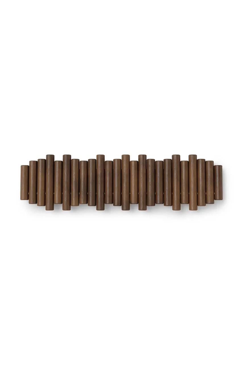 Umbra umeraș de perete Picket Rail Hook 61 x 4 x 17 cm culoarea maro