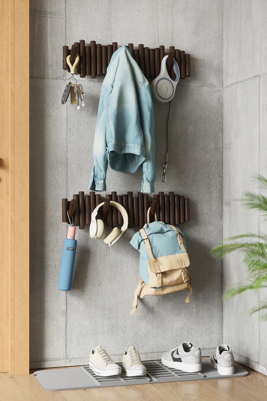 Κρεμάστρα τοίχου Umbra Picket Rail Hook 61 x 4 x 17 cm φωτογραφία