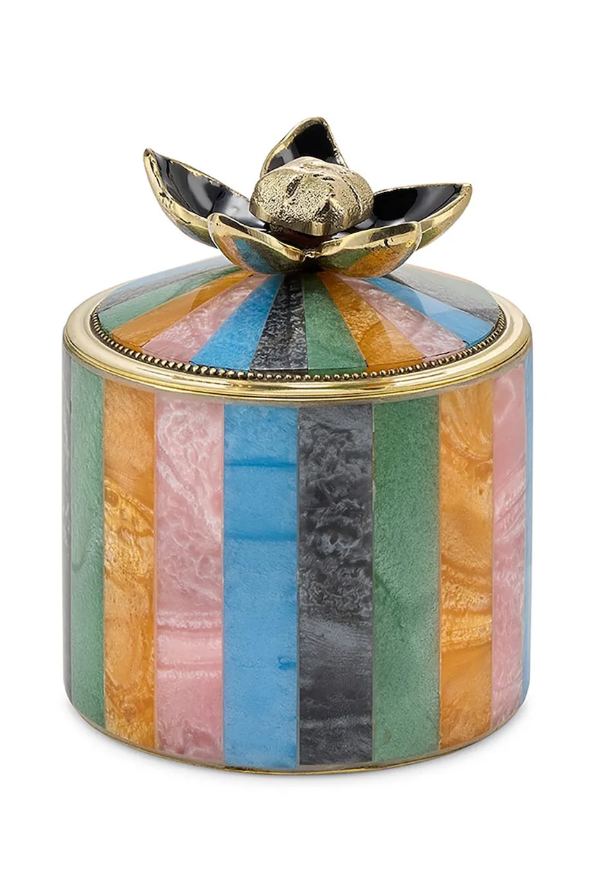 Doing Goods cutie cu capac Liv Circus 11,5 x 9 x 9 cm culoarea galben