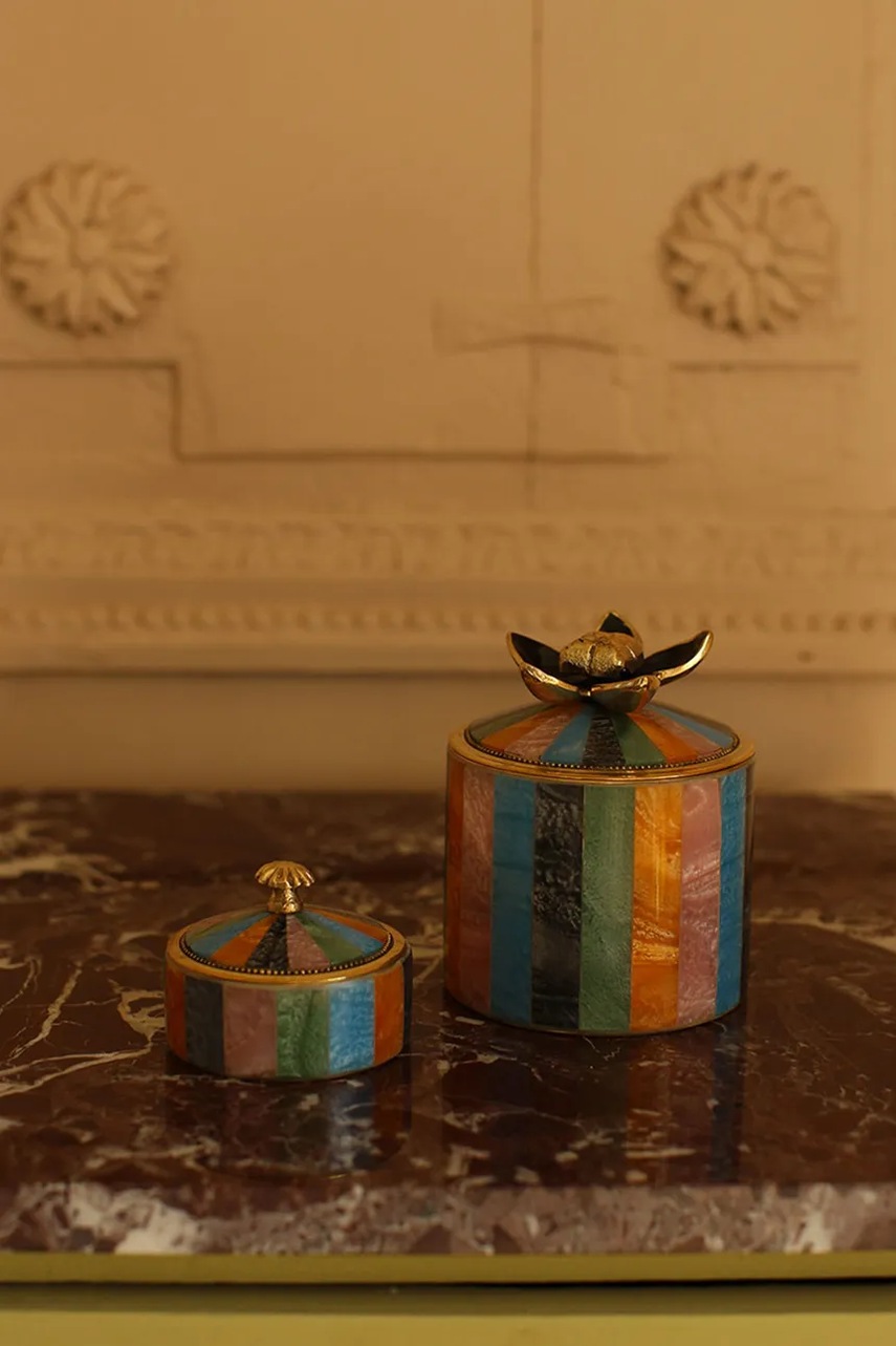 Κουτί με καπάκι Doing Goods Liv Circus 11,5 x 9 x 9 cm φωτογραφία