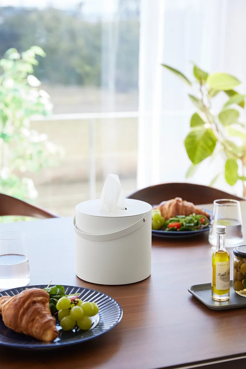 Κουτί για χαρτομάντηλα Yamazaki χρώμα: άσπρο φωτογραφία