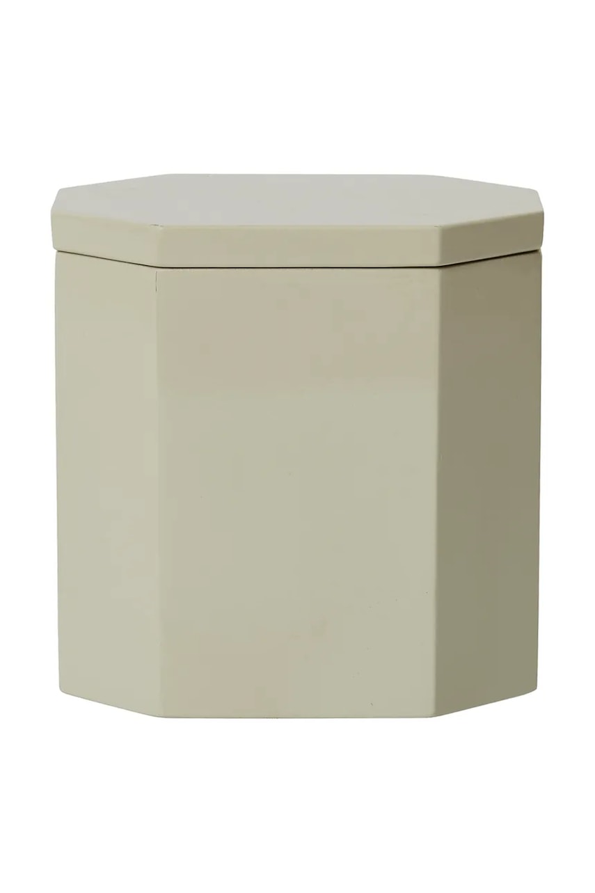 ferm LIVING recipient cu capac Nova 20 x 10 x 5 cm culoarea bej