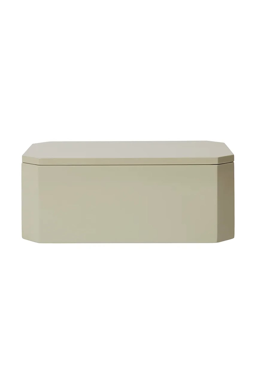 ferm LIVING recipient cu capac Nova 25 x 15 cm culoarea bej