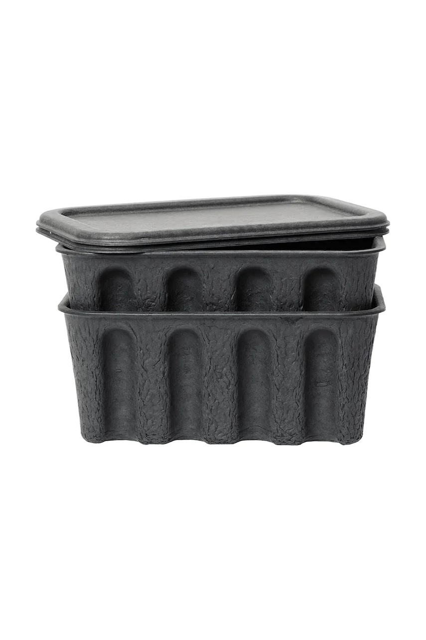 ferm LIVING cutie de depozitare 30 x 15 cm culoarea gri