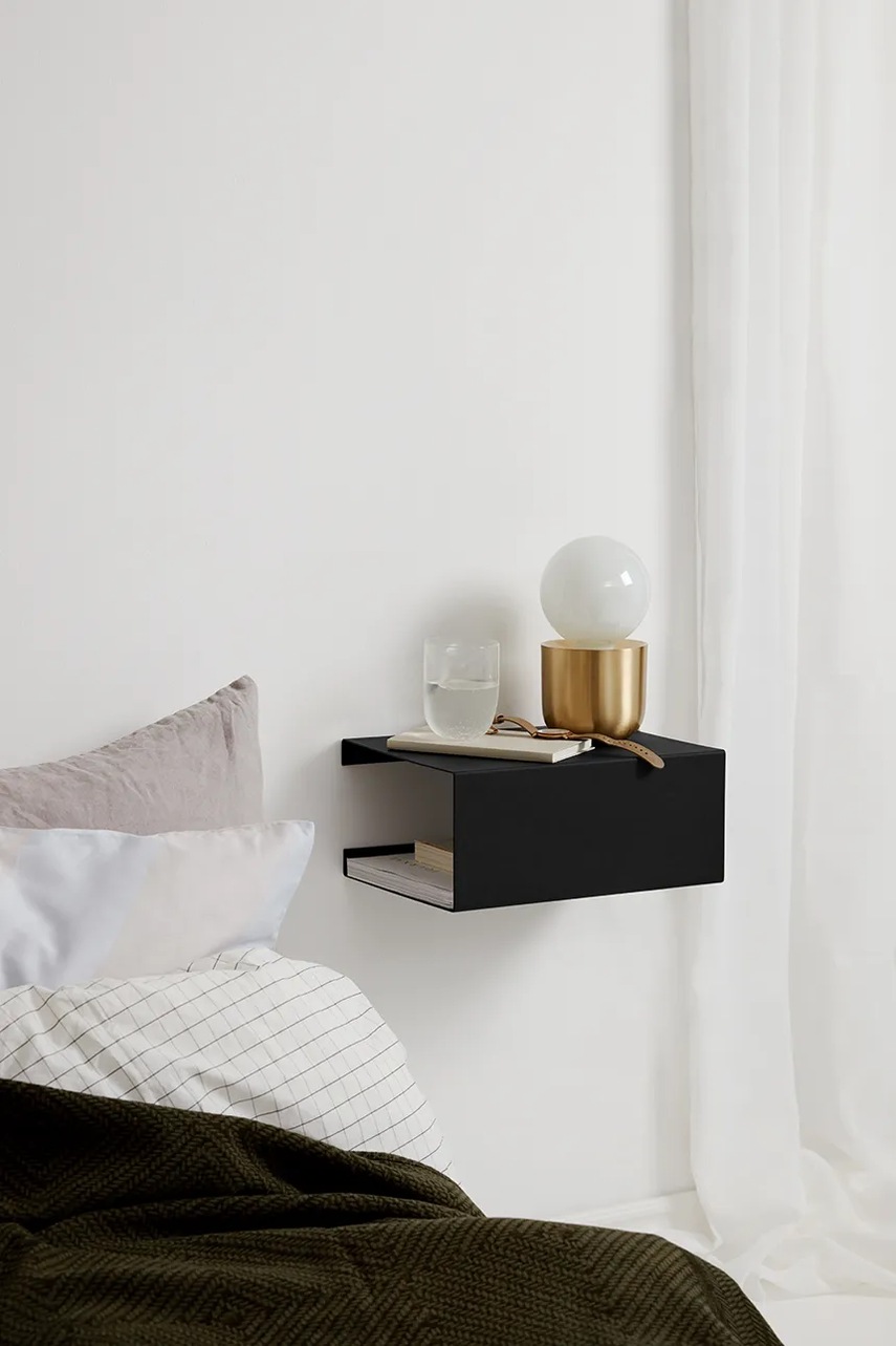 Ράφι τοίχου ReCollector BoxShelf 35 x 25 x 15 cm χρώμα: μαύρο φωτογραφία