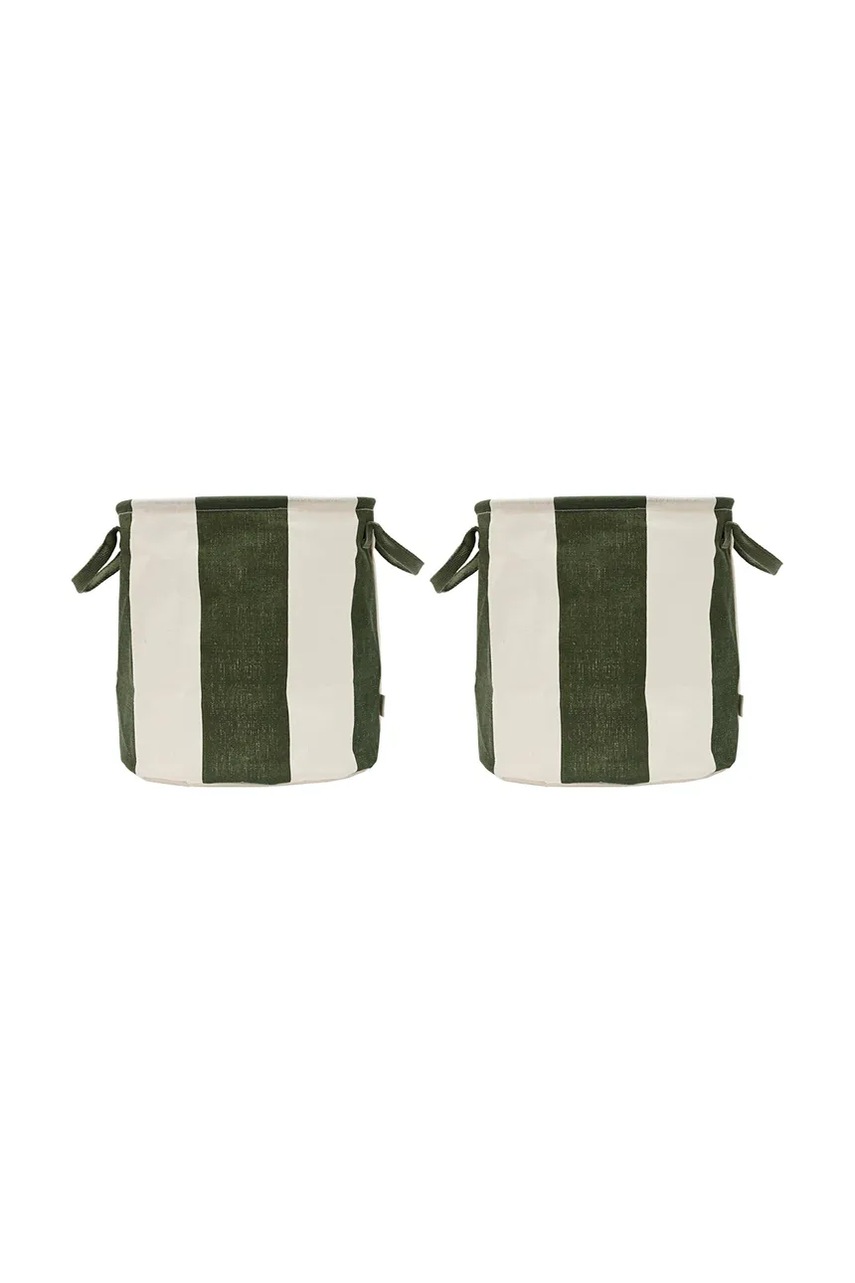 OYOY coș de depozitare Kara 32 x 32 x 32 cm 2-pack culoarea verde