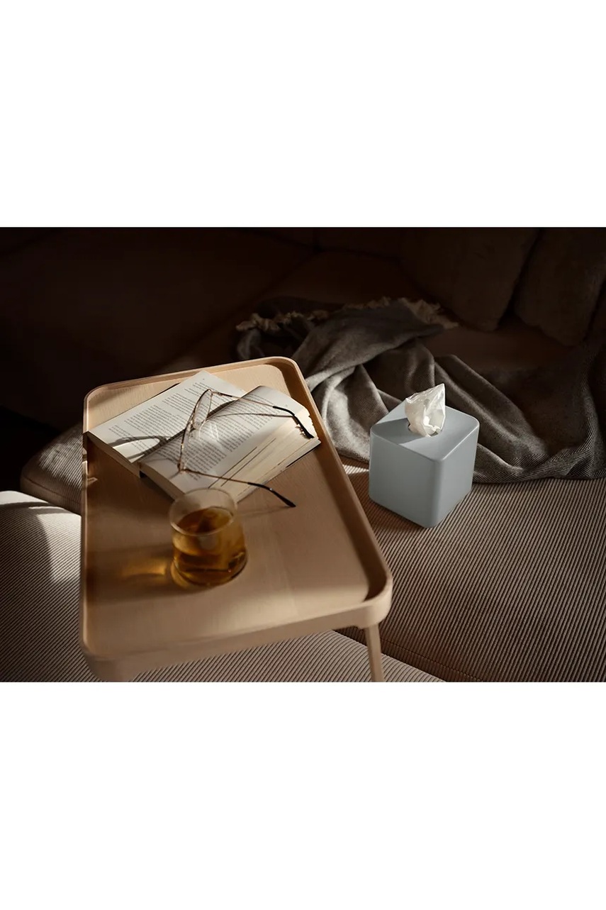 Κουτί για χαρτομάντηλα Zone Denmark Ume 13 x 15 cm χρώμα: μπεζ φωτογραφία