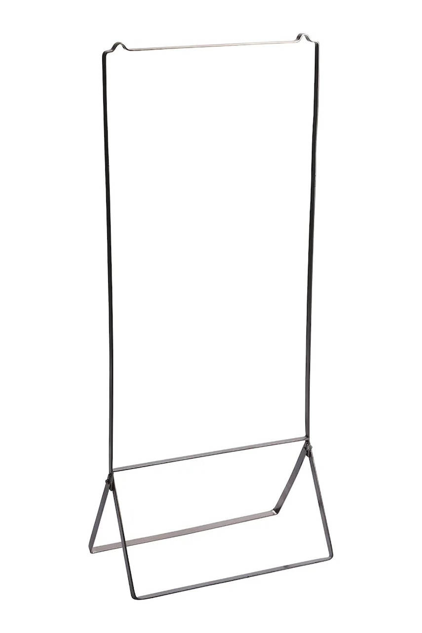 Madam Stoltz cuier umerașe 51 x 25 x 122 cm culoarea gri