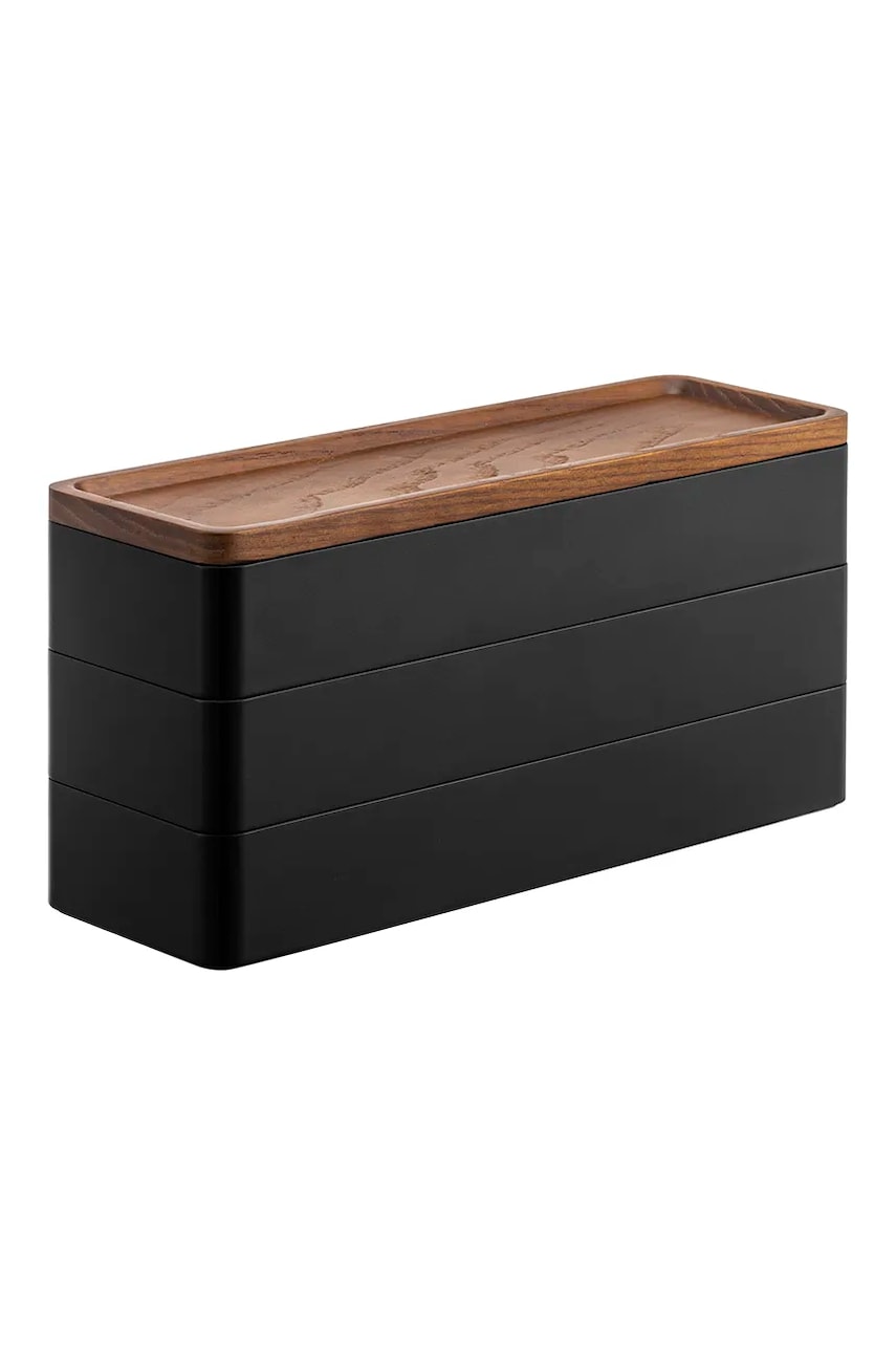 Levně Organizér na šperky Yamazaki Rin černá barva