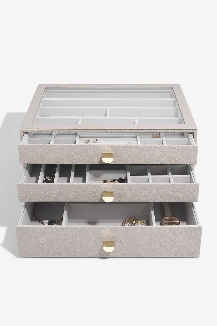 Stackers cutie de bijuterii 0 culoarea gri, 0