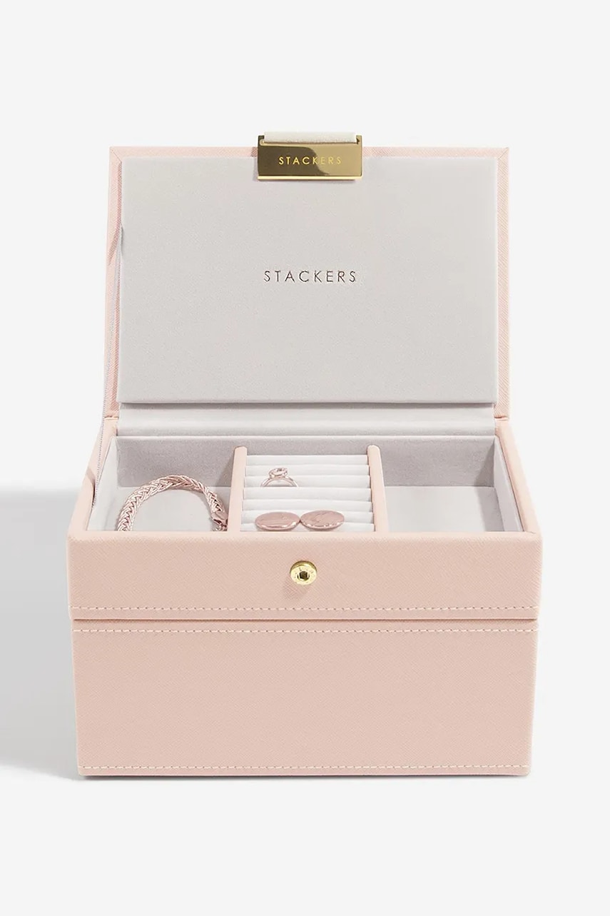 Stackers cutie de bijuterii culoarea roz, 0 - 0 | YEO