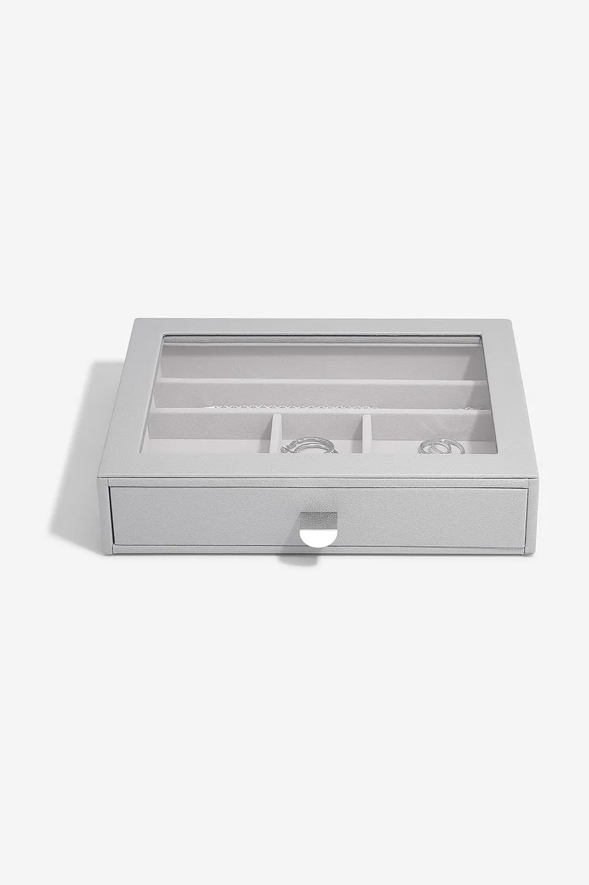 Stackers cutie de bijuterii culoarea gri, 0