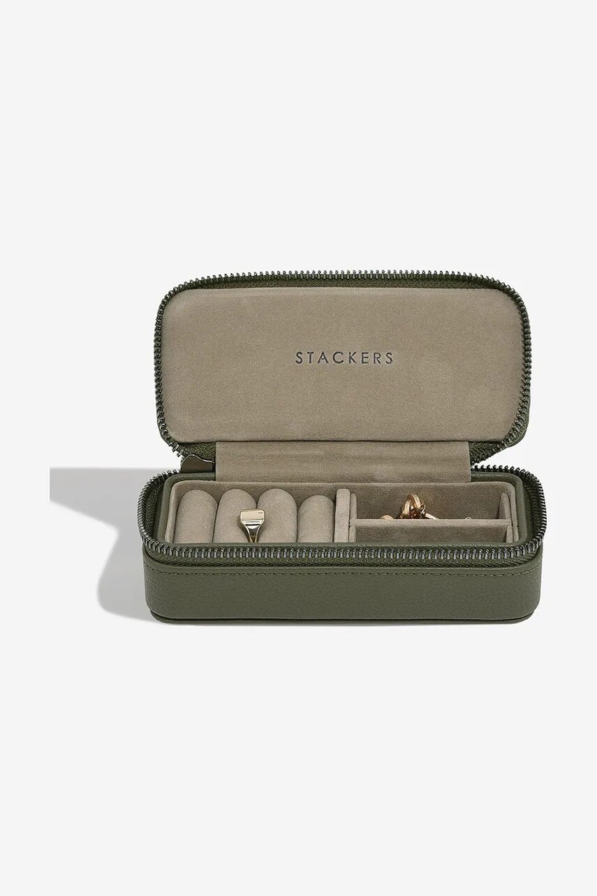 Stackers cutie de bijuterii 0 culoarea verde, 0