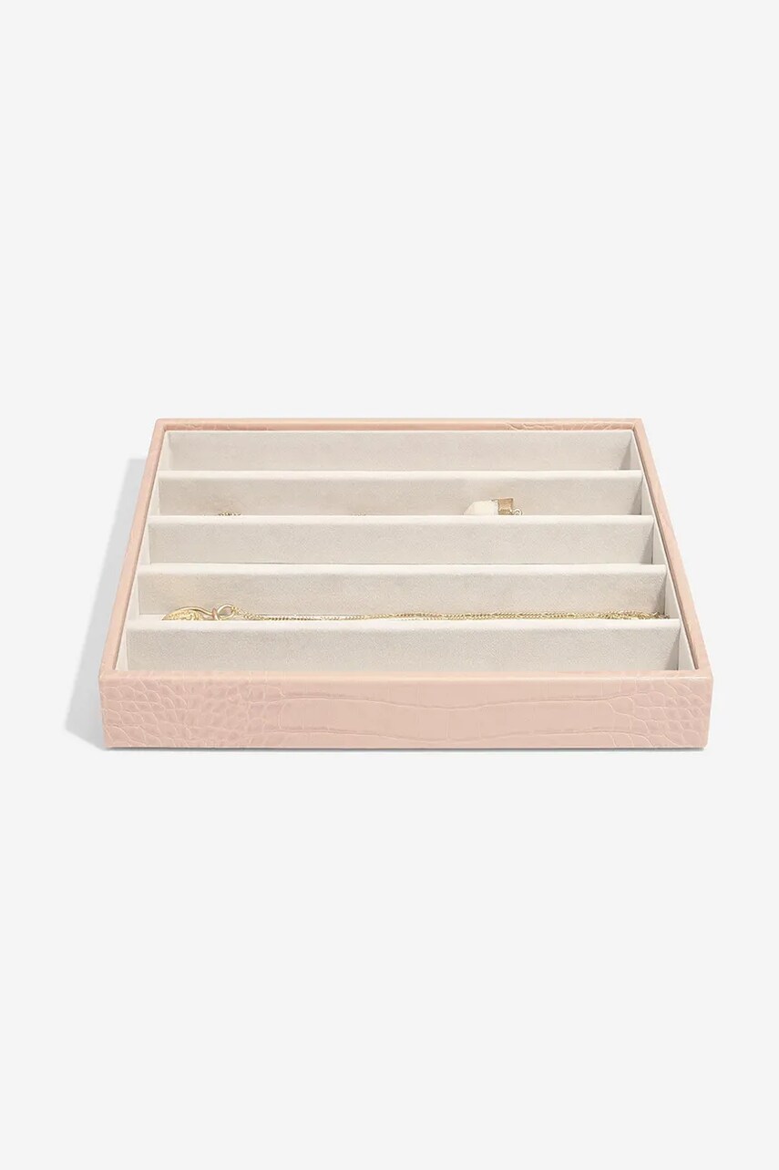 Stackers organizator de bijuterii culoarea roz, 0