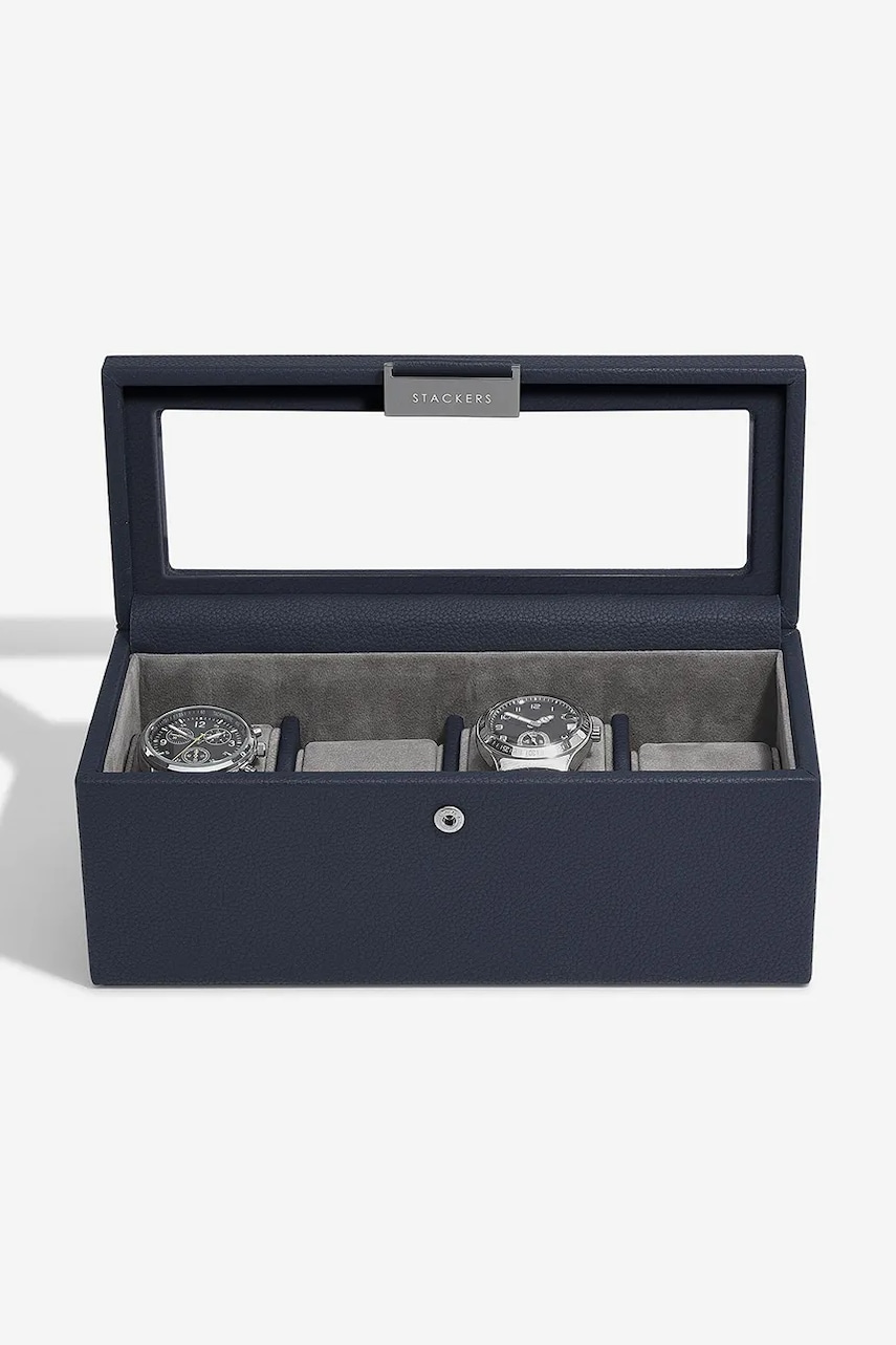 Stackers cutie de ceasuri culoarea bleumarin, 0