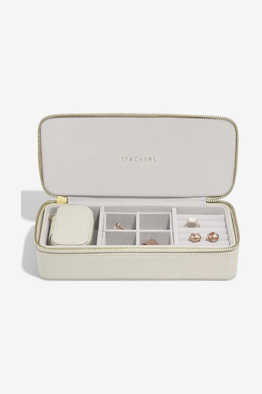 Stackers cutie de bijuterii 0 culoarea bej, 0