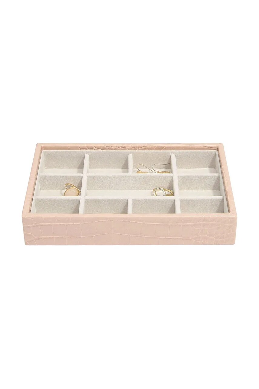 Stackers organizator de bijuterii culoarea roz, 0