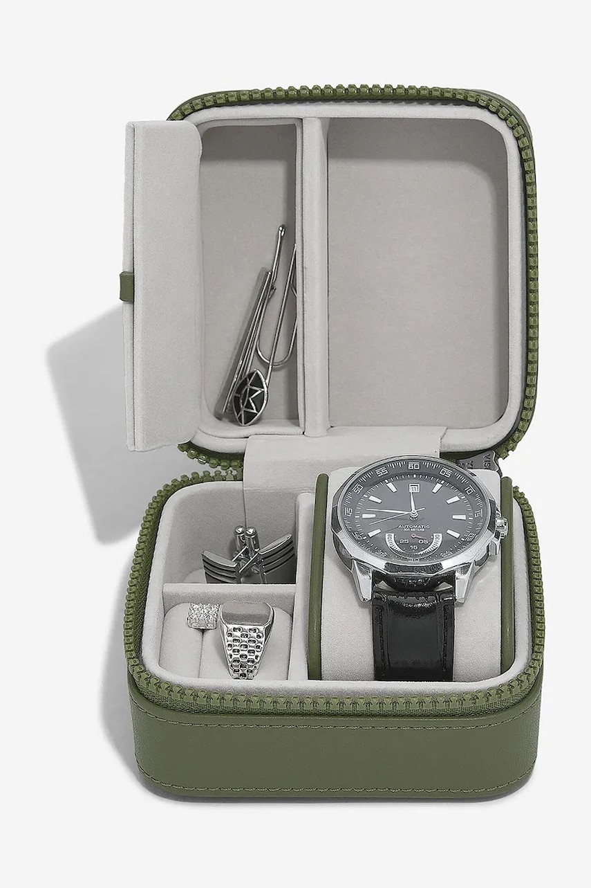 Stackers cutie de voiaj pentru bijuterii culoarea verde, 0 Stackers cutie de voiaj pentru bijuterii culoarea verde, 0