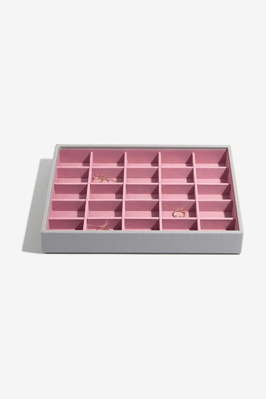 Stackers organizator de bijuterii culoarea roz, 0