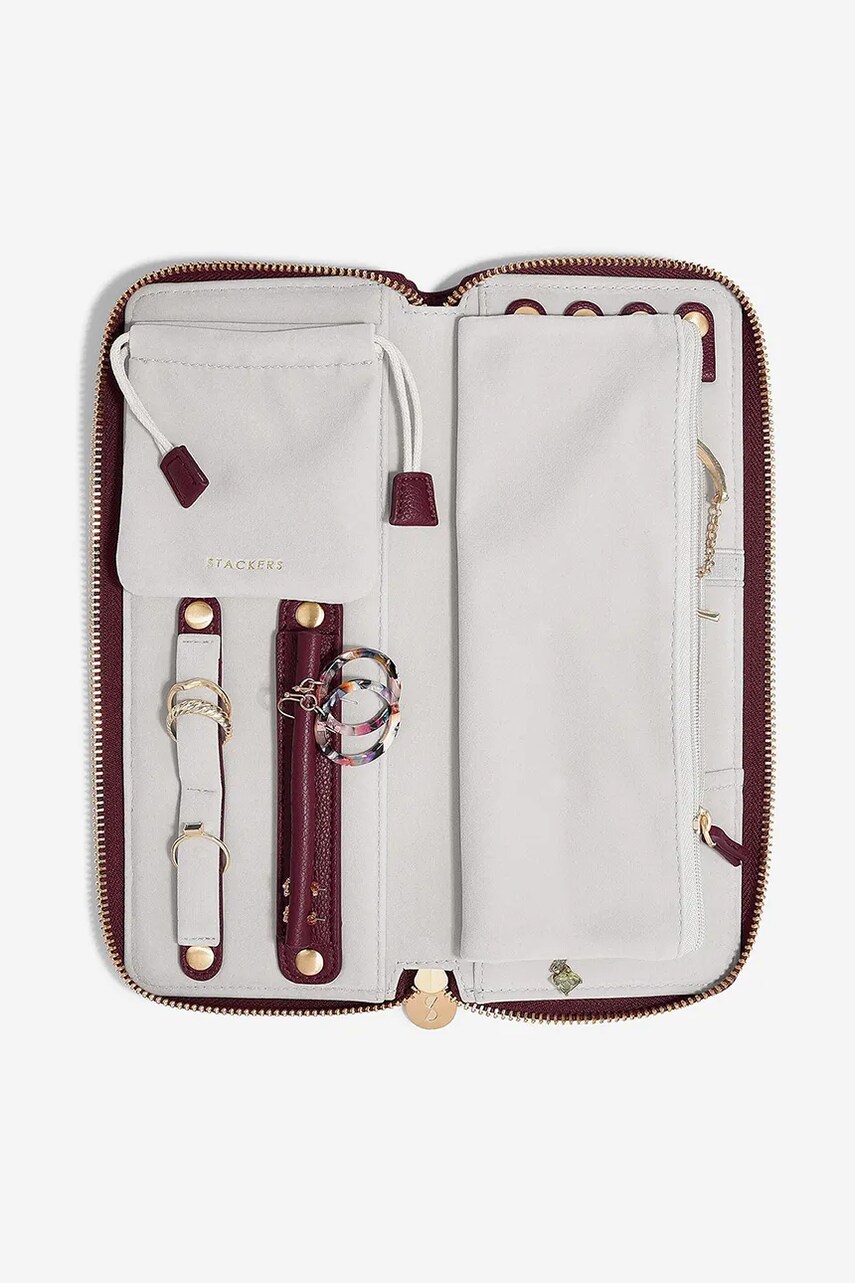Stackers cutie de bijuterii culoarea rosu, 0