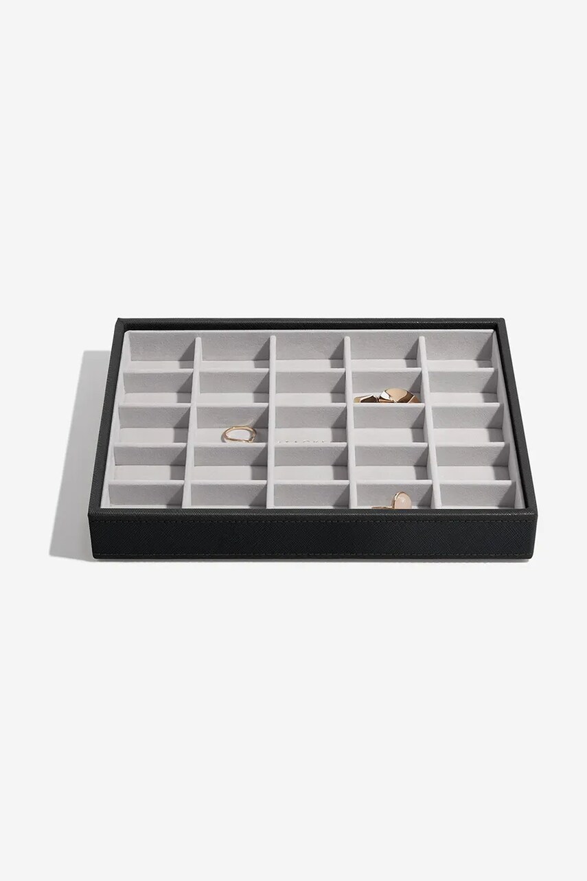 Stackers organizator de bijuterii culoarea negru, 0