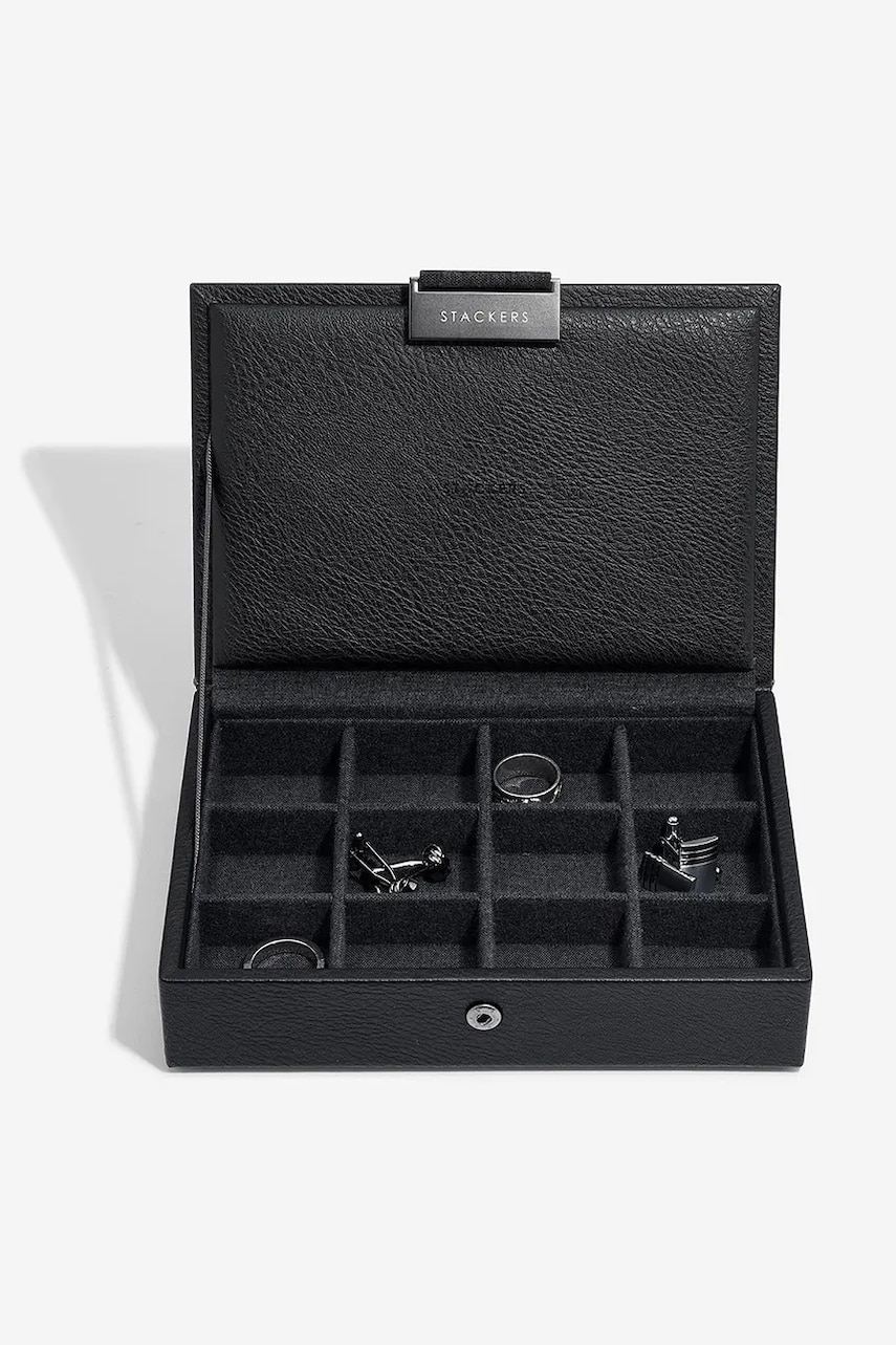 Stackers cutie pentru butoni culoarea negru, 0 Stackers cutie pentru butoni culoarea negru, 0