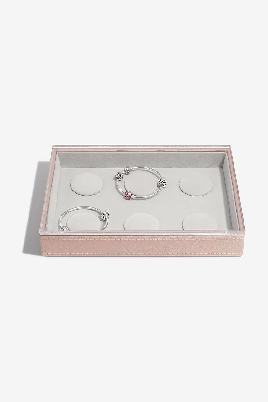 Stackers cutie pentru brățări charm culoarea roz, 0