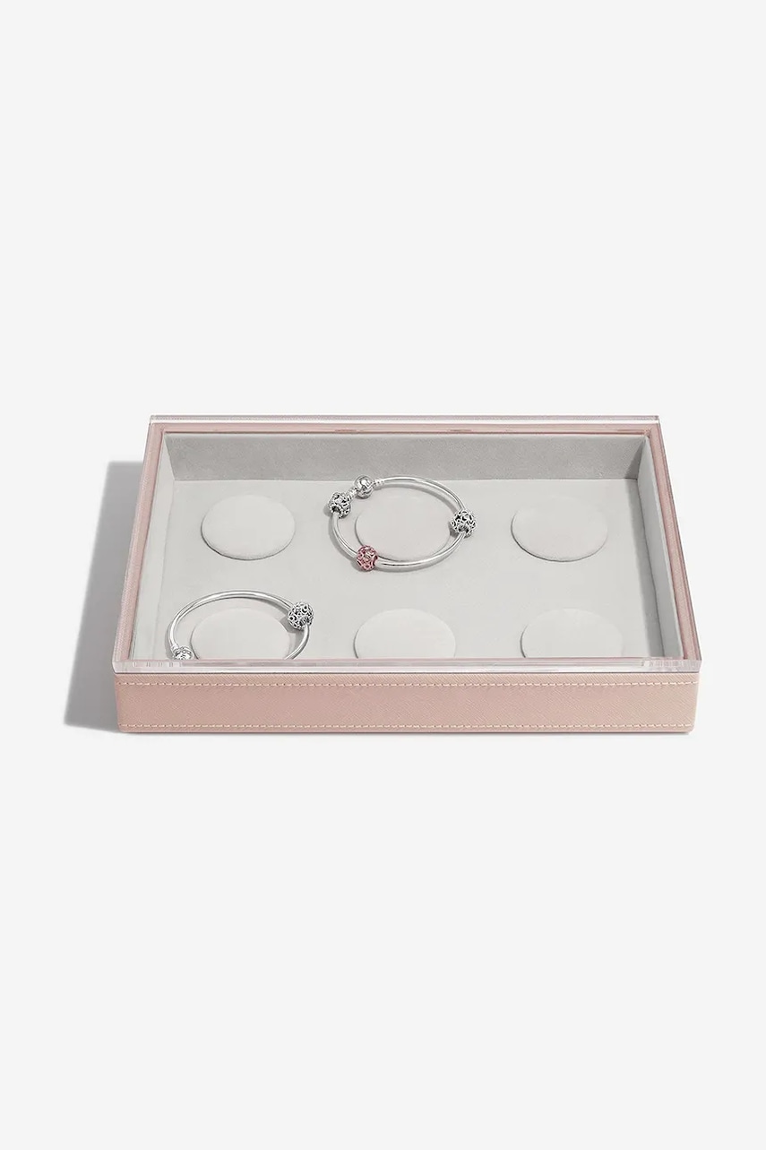 Stackers cutie pentru brățări charm culoarea roz, 0