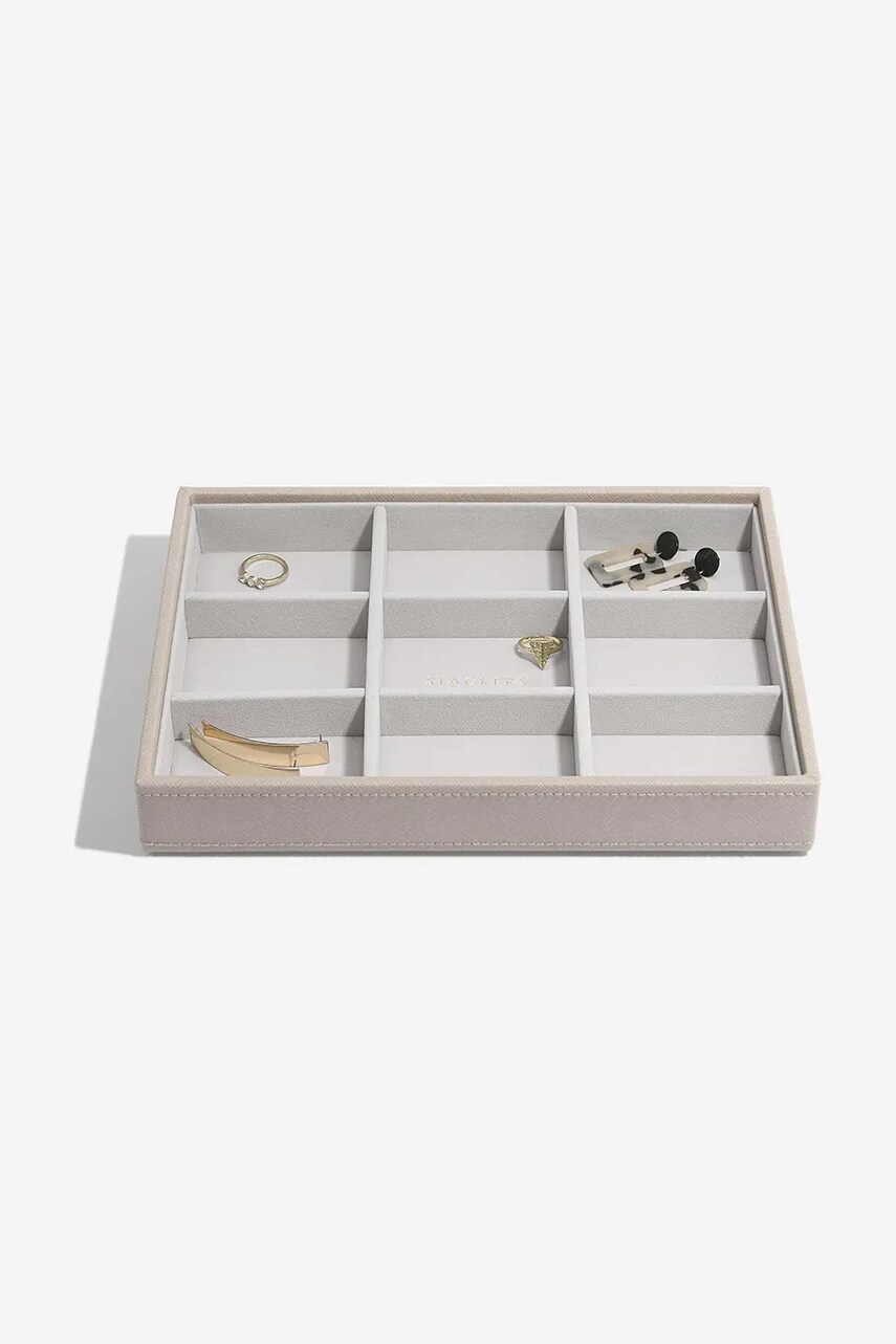 Stackers organizator de bijuterii culoarea gri, 0