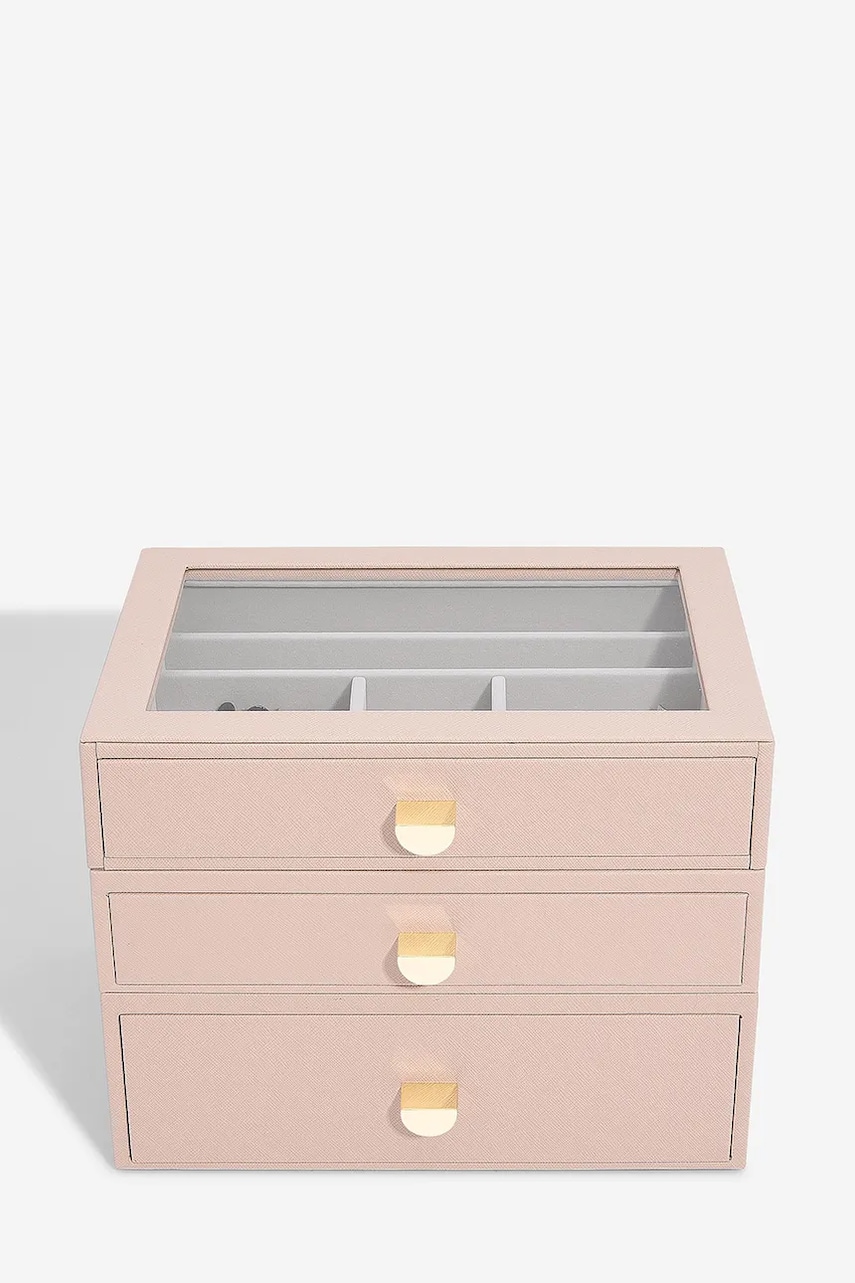 Stackers cutie de bijuterii 0 culoarea roz, 0 Stackers cutie de bijuterii 0 culoarea roz, 0